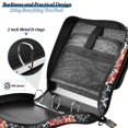 thumbnail image 4 of FORMRS Zipper Binder with Shoulder Strap 2-inch Ring 500 Sheet Capacity File Bag, Dark Floral, 4 of 5