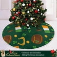 thumbnail image 6 of GZHJMY St. Patrick's Day Tree Skirt Home Decoration Large Round Lucky Clover Christmas Tree Skirt for Holiday Party Home Christmas Day Ornaments 36", 6 of 6