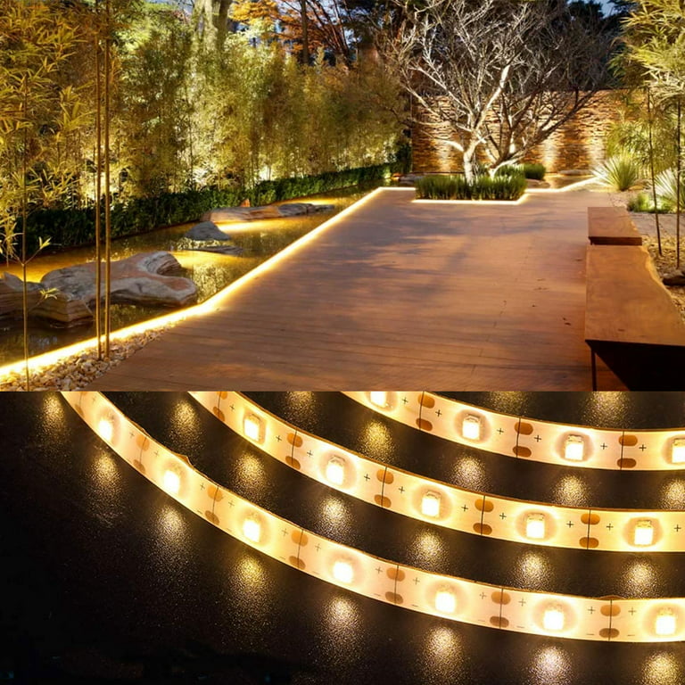 9.8ft Solar LED Strip Light Outdoor, EEEkit 180 LED Chasing Lights with Modes, Waterproof Flexible String Lights, Solar Rope Light, LED Lights for Patio Yard Wedding Decor, White -