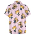 thumbnail image 4 of Aggretsuko Men's Hawaiian Shirts Short Sleeve Button Down Casual Shirts Summer Tropical Aloha Beach Shirts, 4 of 7