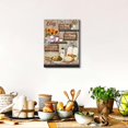thumbnail image 6 of HFDF Family Wall Art Bless The Food Before Us Wall Decor for Kitchen Dining Room Farmhouse Christian Canvas Painting Rustic Blessed Sign Picture Sunflower Kitchenware Prints Artwork 8x10inch Framed, 6 of 6