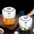 thumbnail image 4 of CC TOY Mini Garlic Press Vegetable Chopper Masher Machine USB Kitchen Gadgets, 4 of 6
