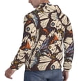 thumbnail image 6 of Lsque Vector Butterflies Pattern Casual Men's Hoodie,Hooded Sweatshirt with Kangaroo Pocket,Pullover Hoodie-X-Large, 6 of 7