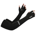 thumbnail image 2 of Manga de protección solar de verano para hombres, guantes de protección UV para mujeres, guantes finos de seda de hielo, manga de hielo protectora de medio dedo para hombres, 2 of 6
