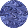 thumbnail image 1 of Ahgly Company Machine Washable Indoor Round Transitional Light Slate Blue Area Rugs, 4' Round, 1 of 7