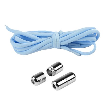 

2 Pairs Lace-free Metal Capsule Buckle Elastic Shoelace Elastic Elastic Lazy Shoelace