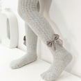 thumbnail image 5 of 1/3/5 Pack Baby Kids Girls Tights Spring Autumn Cable Knit Seamless Leggings with Bow Toddler Girl Cotton Pantyhose for 6 Months - 12 Years, 5 of 8
