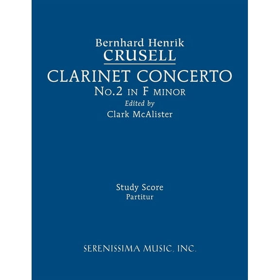 Clarinet Concerto No.2, Op.5: Study score, (Paperback)