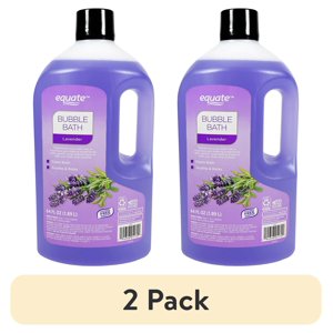 Equate Lavender Bubble Bath, 2-Pack 64 fl oz