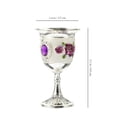 thumbnail image 3 of Miangastore 4 Set Wine Goblet Prop Embossed Cups Wide Mouth Opening Home Bar, 3 of 8