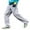 Light Gray, variant on Mens Cargo Pants Solid Color Spring Outdoor Mountaineering Windproof Rushing Trousers Side Open Zip Loose Straight Casual Trousers Sweatpants for Men Outwear,Gray,M