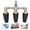 Black(Triple Head), variant on Dual/Triple Turbo Nozzle Pressure Washer,360° Rotating 4000 PSI,Portable 1/4" Quick Connect Nozzle