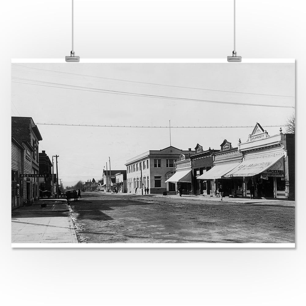 Junction City, Oregon Street Scene (16x24 Giclee Gallery Print, Wall