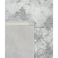 thumbnail image 2 of Etawah Grey Abstract Polyester Area Rugs for Living Room Jacquard Textured Modern Rugs Soft Geometric Rug for Bedroom Washable Rug Non-Slip Bohemian Carpet Perfect for Dining Room Office Beige, 2 of 5