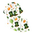 thumbnail image 4 of Pajama Set for Girls 2PC St. Patrick's Day Lapel Button up Kids Loungewear Boys Sleepwear 2 Piece Outfits Z30-Dark Green 6-7 Years, 4 of 4