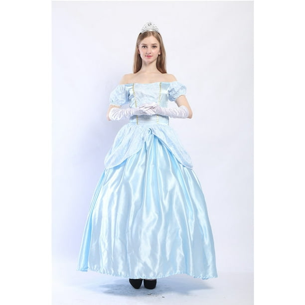 Disfraz de palacio, princesa, vestido de Blancanieves para Halloween, vestido de cosplay de Cenicienta
