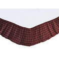 thumbnail image 3 of VHC Brands Rustic & Lodge Cumberland Bedding Accessory, Queen Skirt 60x80x16, Chili Pepper Red, 3 of 5