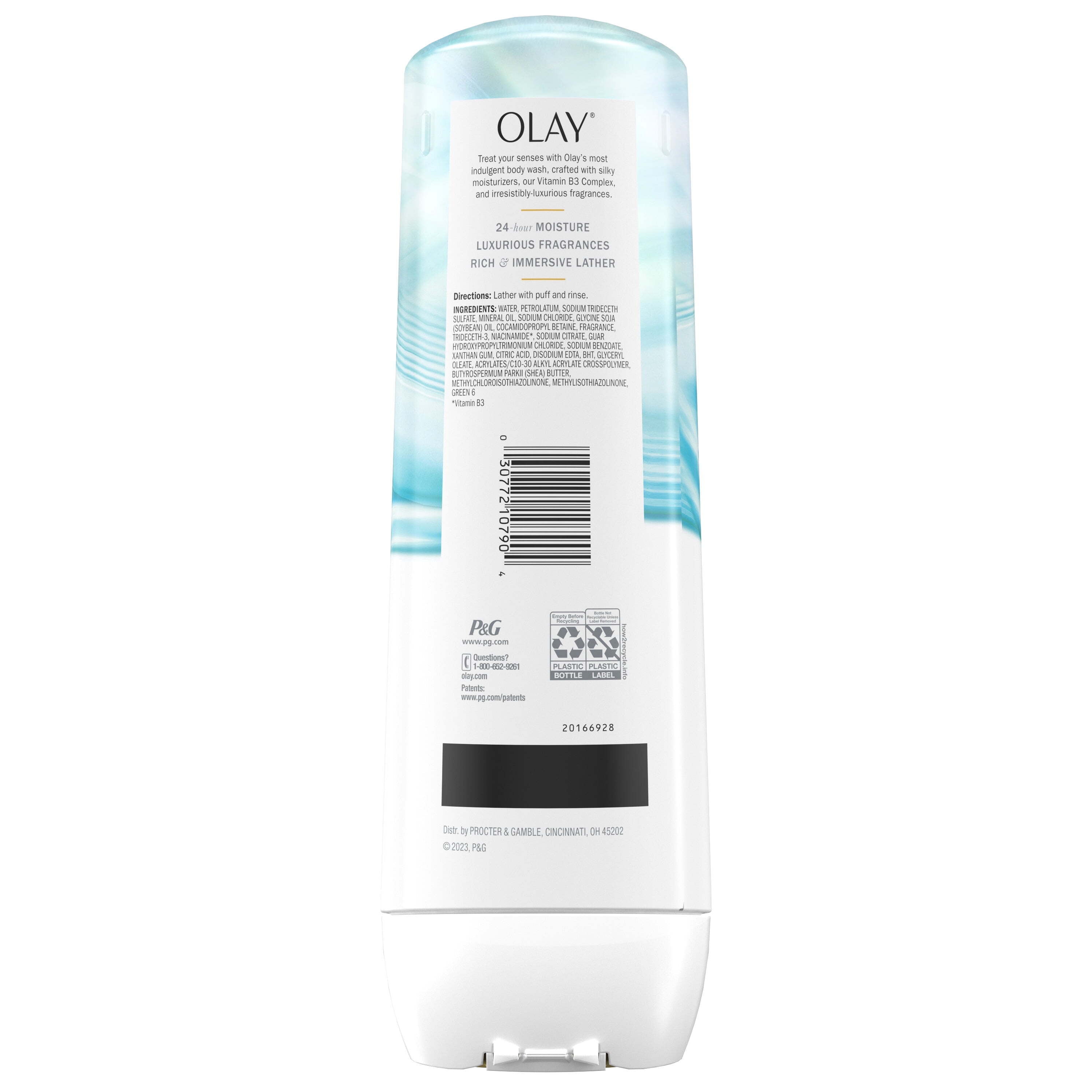 Olay Indulgent Moisture Women's Body Wash, Notes of Guava and Coconut, for All Skin Types, 20 fl oz