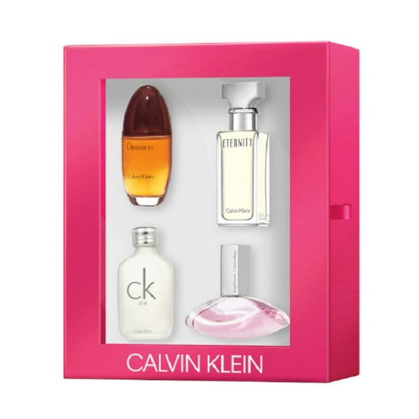 Descubrir 87+ imagen calvin klein 4 piece perfume mini set