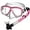 Pink, variant on Snorkeling Scuba Dive Dry Snorkel Purge Mask w/Panoramic View Dive Gear