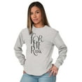 thumbnail image 3 of Forever Trendy Optimistic Cool Women's Long Sleeve T Shirt Brisco Brands M, 3 of 5