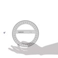 thumbnail image 4 of PACIFIC ARC P6F PROTRACTOR 6 INCH ACRYLIC 360 DEGREE, 4 of 5