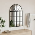 thumbnail image 1 of vidaXL Miroir Mural Noir 60x30 cm Arche Fer, 1 of 5