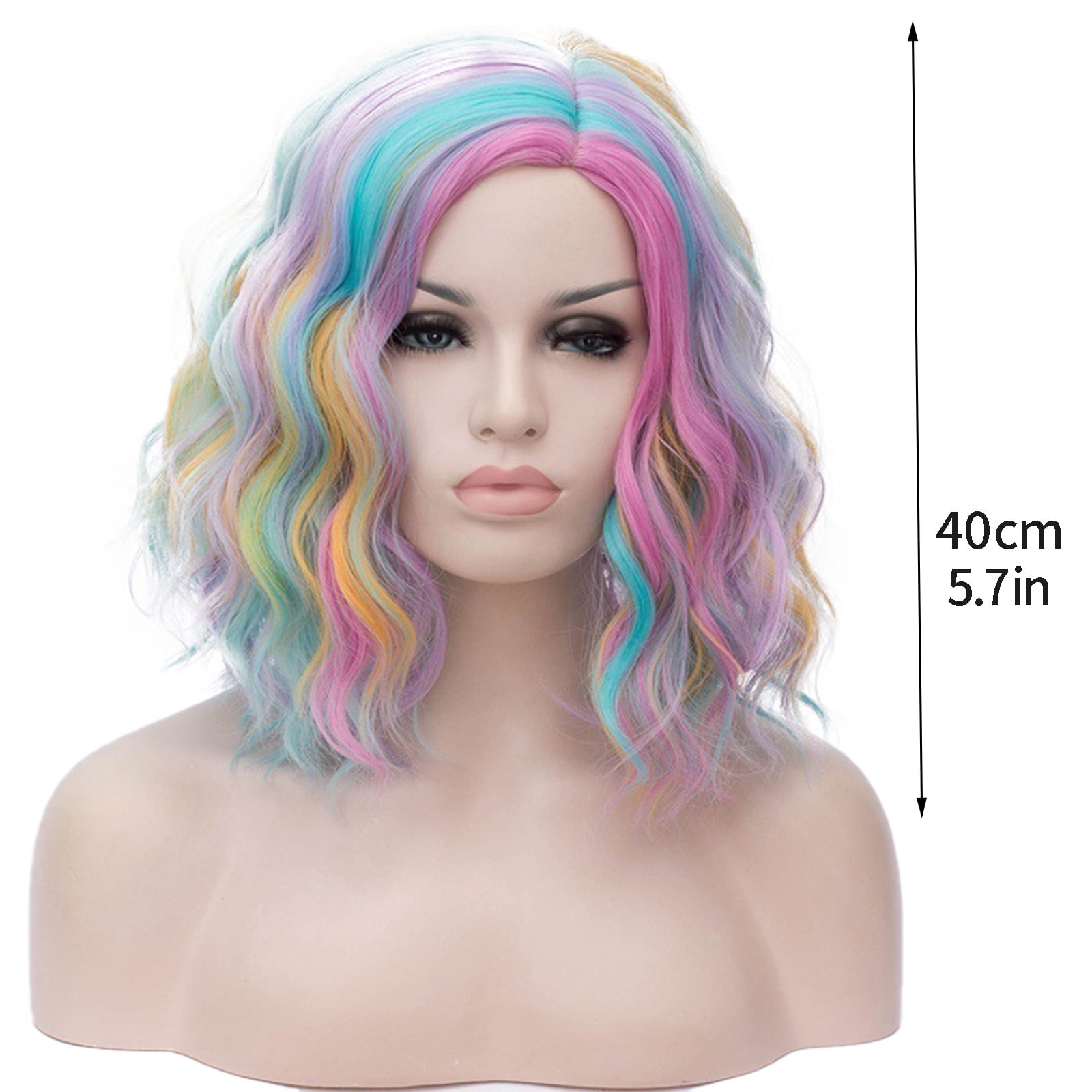Cara Lady Partially Divided Bubble Noodle Rolls Colored Short Curly Hair Small Wave Curly Cara Lady Partially Divided Bubble Noodle Rolls Colored Short Curly Hair Small Wave Curly