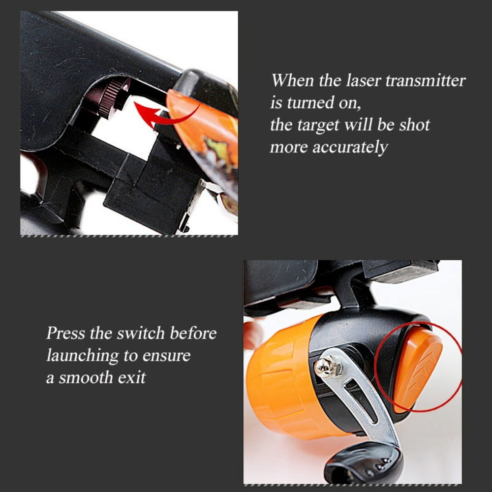 Runzkzy All-in-one Fish Shooting Slingshot Fishing Reel  Sighting Multifunctional Outdoor Fish Slingshot Package