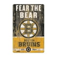 thumbnail image 1 of Panneau Boston Bruins 11x17 Design Slogan en Bois, 1 of 1