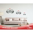 thumbnail image 3 of Metal Custom Couples Rose Rings Wall Art - Custom Metal Sign - 14 Color Options 18, 3 of 5