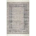 thumbnail image 1 of nuLOOM STGL03A-406 Claudia Diamant Pompon Gris Multi 4' x 6' Zone Tapis, 1 of 4