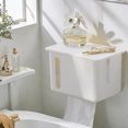 thumbnail image 3 of WIZUTIZ Toilet Tissue Box Non Perforated Wall Mounted Toilet Paper Box Toilet Paper Toilet Paper Roll Paper Box Household Items for New Home Easy to Dry, 3 of 5