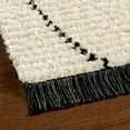 thumbnail image 3 of Everloom Angelo Luca Abstract Geometric Ribbed Area Rug, Ivory/Black, 5'2"x7'2", 3 of 9