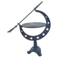 thumbnail image 6 of Decorative Moon & Stars Sundial - Blue & Gold Cast Iron - 16.75" Tall, 6 of 10