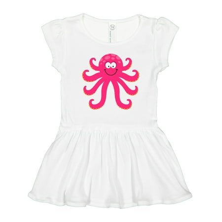 

Inktastic Octopus Sea Creature Pink Girls Gift Toddler Girl Dress