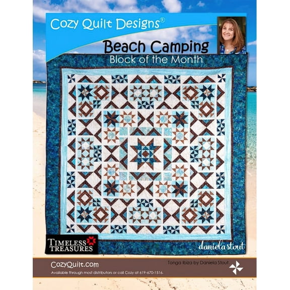 Beach Camping BOM Quilt Pattern by Cozy Quilt Designs