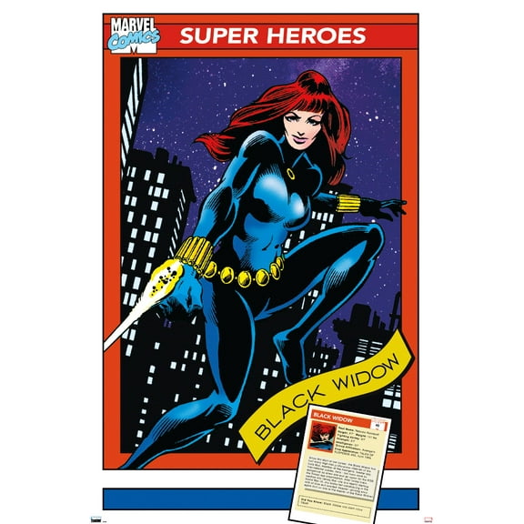 Marvel Trading Cards - Black Widow Wall Poster, 14.725" x 22.375"