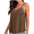 thumbnail image 2 of Otvok Fashion Womens Summer V-Neck Sleeveless Print Casual Tank Top Blouse, 2 of 6