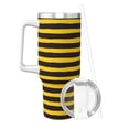 thumbnail image 2 of Bingfone Bee Stripe for 40 Oz Stainless Steel Travel Mug Double Wall Water Coffee Cup for Home,Office, Outdoor Works Great for Ice Drinks and Hot Beverage, 2 of 8