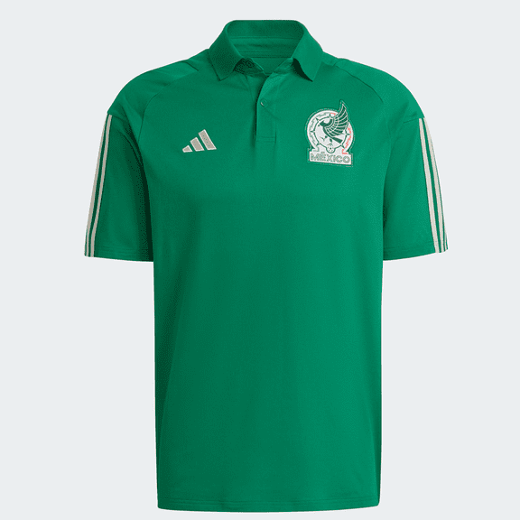 Playera Polo FMF Adidas SelecciónNacional de Mexico Futbol Verde Hombre Original