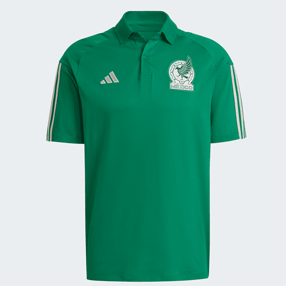 Playera Polo FMF Adidas SelecciónNacional de Mexico Futbol Verde Hombre Original