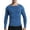 Blue, variant on Miluxas Early Fall Fashion Raglan Shirt Men Soft Sports Style Long Sleeve Baseball Shirts for Men Clothes Gray