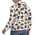 thumbnail image 3 of KLL Various Turtle Print Mens Hoodie Long Sleeve Casual Pullover Hooded Sweatshirt Fashion Drawstring Hoodies with Pocket-Medium, 3 of 6
