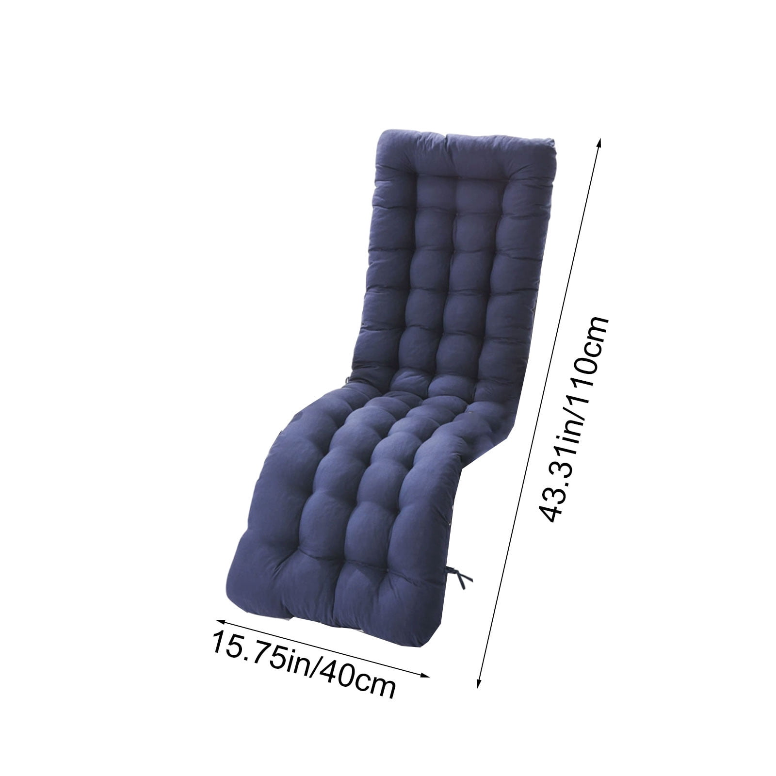 Lounge Chair Cushion,Outdoor Lounge Chair Cushions,Seat Cushions,Lounge Chair Cushion,Cushions for Outdoor Furniture,Patio Cushions Chaise Outdoor Mattress Recliner Quilted Thick(Navy)