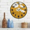 thumbnail image 3 of Yayeee Wall Clock for Living Room 11.9 inch Battery Operated Round with Holder, White Flowers, 3 of 7