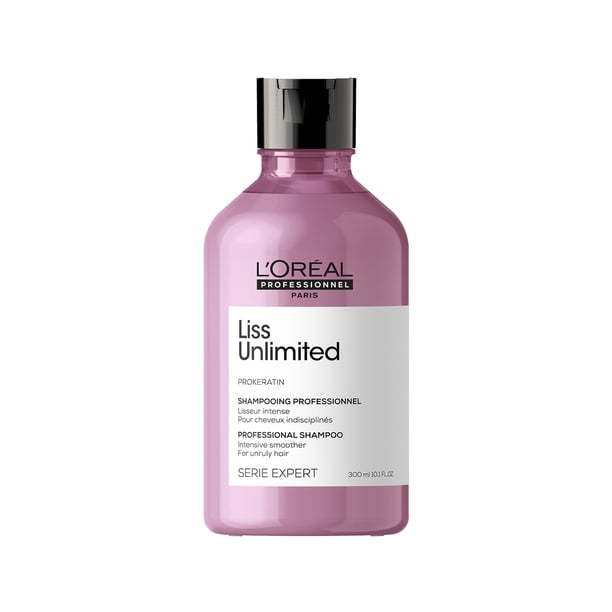 L'Oréal Professionnel Liss Unlimited Shampoo | Shampoo anti-frizz | Protección duradera contra el frizz y la humedad | Hidrata y suaviza | Con tecnología de Prokeratin
