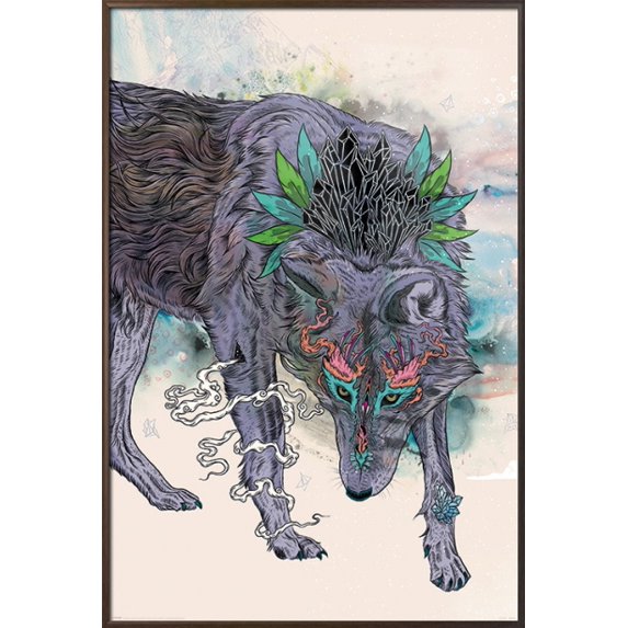 Journeying Spirit - Framed Fantasy Poster / Print (By Mat Miller) (Size: 24" x 36")