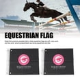 thumbnail image 3 of Equestrian Training Flag, Soft Wear Horse Riding Signal Flag Vibrant Eyes Catching Colors Equestrian Sports Flag For Outdoor Horse Riding 2pcs, 3 of 7