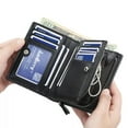 thumbnail image 5 of Men's Leather RFID Blocking Wallet with Zipper - Credit Card Holder & ID Purse. (Black), 5 of 11
